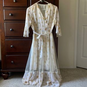 Floral yellow dress from boutique